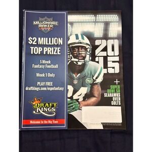 ESPN ~ NFL PREVIEW 2015 ~ SUPERBOWL 50  ~  08.31.2015